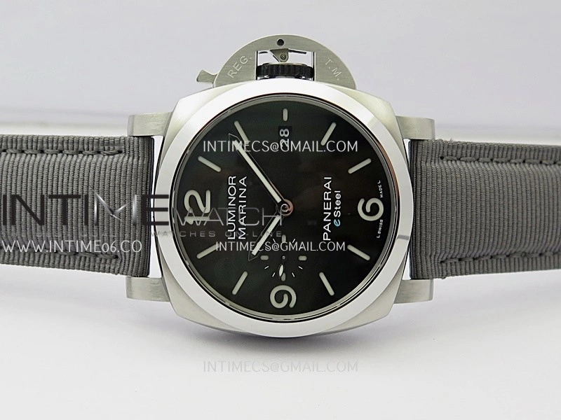 PAM1358 44mm VSF 1:1 Best Edition Black Dial On Gray Nylon Strap P.9010 Super Clone